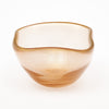 Murano Glass Amber Avventurina Bowl