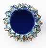 Textured Venetian Glass "Rostrate" Bowl in Blue, Murano, Italy - In Stock