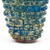 Iridescent Blue Murano Glass Rostrate Vase