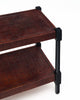 Spanish Vintage Leather Side Table By Valenti