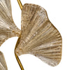 Murano Glass Silver Ginkgo Leaf Sconces