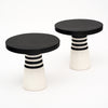 French Modernist Ceramic Side Tables