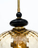 Murano Glass Gold and Black Pendants