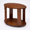 French Art Deco Period Elm Side Table