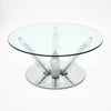 Roche Bobois Glass and Chrome Coffee Table - ON HOLD