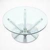 Roche Bobois Glass and Chrome Coffee Table - ON HOLD