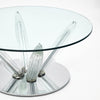 Roche Bobois Glass and Chrome Coffee Table - ON HOLD