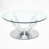 Roche Bobois Glass and Chrome Coffee Table - ON HOLD