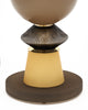 Murano Glass Modernist Taupe Lamps in the manner of Ettore Sottssas