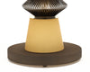 Murano Glass Modernist Taupe Lamps in the manner of Ettore Sottssas