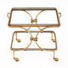 Art Deco Period Brass Bar Cart