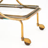 Art Deco Period Brass Bar Cart