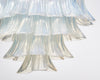 Italian Murano Glass Iridescent Leaves Chandelier