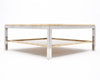 Willy Rizzo Chrome and Brass Coffee Table