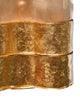 Curved Murano Glass Gold and Smoked Sconces