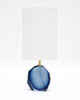 Murano Glass Denim Blue Rock Lamps