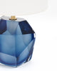 Murano Glass Denim Blue Rock Lamps