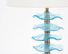 Murano Glass Blue Disc Lamps
