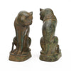 French Art Deco Bronze Cat Sculptures