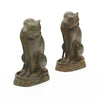 French Art Deco Bronze Cat Sculptures