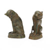 French Art Deco Bronze Cat Sculptures