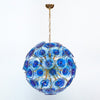 Murano Glass Disc Cobalt Sputnik Chandelier