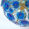 Murano Glass Disc Cobalt Sputnik Chandelier