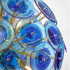 Murano Glass Disc Cobalt Sputnik Chandelier