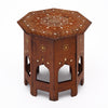 Indian Side Table from Hoshiarpur with Bone Inlay