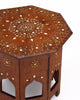 Indian Side Table from Hoshiarpur with Bone Inlay