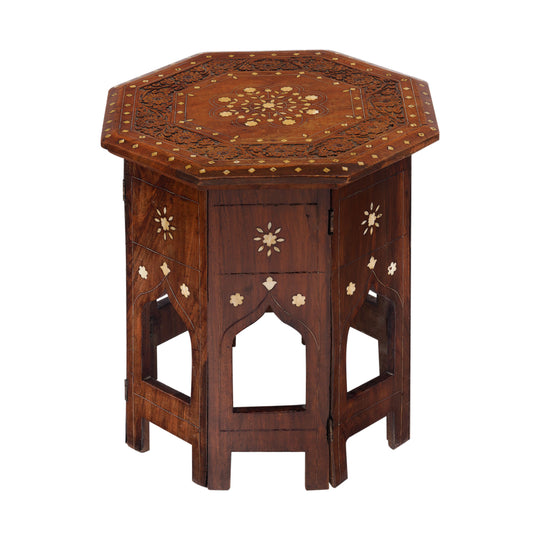 Indian Hoshiarpur Side table with Bone Inlay