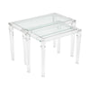 French Vintage Lucite Nesting Tables