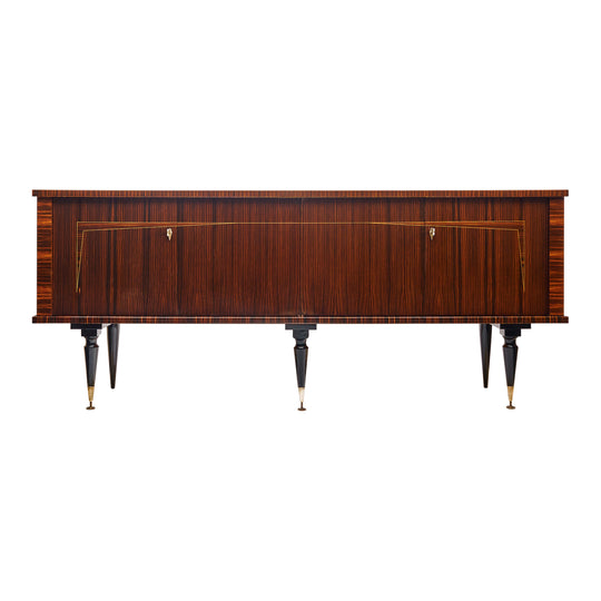 French Mid-Century Modern Macassar Buffet