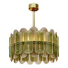 Murano Glass Green and Smoked Chandelier