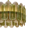 Murano Glass Green and Smoked Chandelier