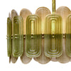 Murano Glass Green and Smoked Chandelier