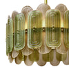 Murano Glass Green and Smoked Chandelier