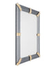 Murano Glass Gray “Rigadin” Mirror