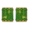 Murano Glass Emerald Green Sconces