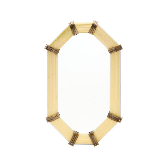 Murano Glass Octagonal “Rigadin” Mirror