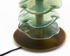 Murano Glass Green Disc Lamps