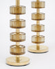 Murano Smoked Glass and Brass Modern Lamps