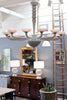 Venetian Glass Chandelier, Murano, Italy, Gray