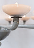 Venetian Glass Chandelier, Murano, Italy, Gray