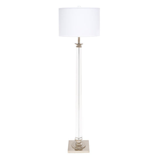 Glass and Chrome Vintage Floor Lamp