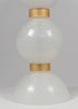 Pair of Murano Pulegoso Glass Lamps by Toso
