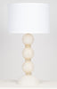 Murano Ivory and Gold Glass Lamps