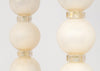 Murano Ivory and Gold Glass Lamps
