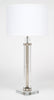 Modernist Murano Glass Tube and Chrome Lamps