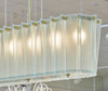 Modernist Murano Glass Frosted Chandelier